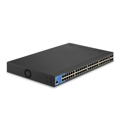 Linksys LGS352C-EU nettverkssvitsj Håndtert L3 Gigabit Ethernet (10/100/1000) Strøm over Ethernet (PoE) Sort, Blå 