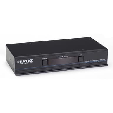 Black Box KVM Switch - Displayport Audio USB 2.0 4-Port 