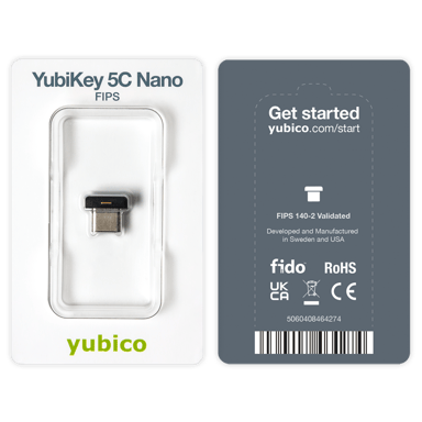 Yubico Yubikey 5c Nano (usb-c) Fips (blister Package)