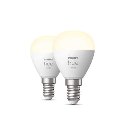 Philips Hue White Klotlampa – E14 smart ljuskälla – (2-pack) 