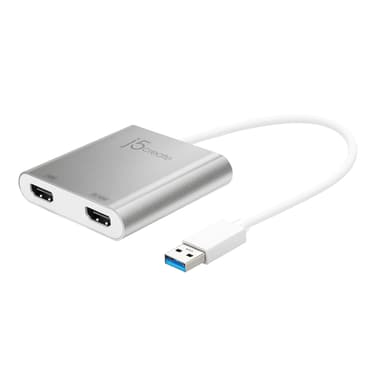 J5 Create JUA365 USB 3.0 to Dual HDMI Multi-Monitor Adapter 