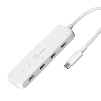J5 Create Eco-Friendly USB-C to 4-Port Type-C Gen 2 Hub USB 3.2 Gen 1 (3.1 Gen 1) Type-C USB 3.2 Gen 2 (3.1 Gen 2) Type-C