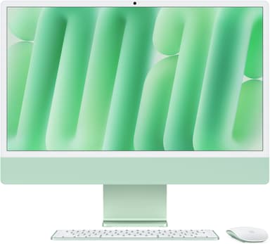 Apple iMac (2024) 24' Grønn Apple M4 24GB 512GB 23.5"