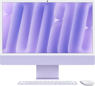 Apple iMac (2024) 24" Violetti Apple M4 16GB 256GB 23.5"