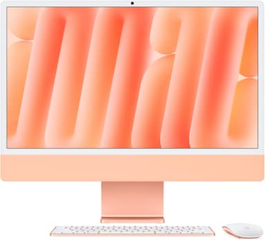 Apple iMac (2024) 24" Oranssi Apple M4 16GB 256GB 23.5"