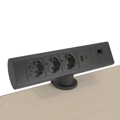 Axessline Outlet Desk 3-pwr/eth/usb-a/c 