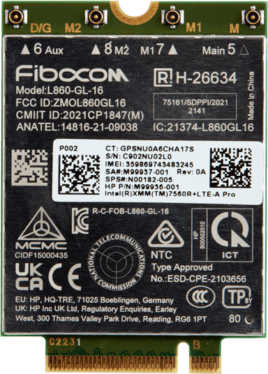 HP 4G LTE-Advanced Pro WWAN for G11 