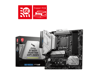 Msi MAG B760M Mortar WIFI DDR4 LGA 1700 micro ATX Moederbord