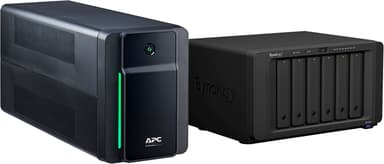 Synology Diskstation DS1621+ 6-Bay NAS & APC BX2200MI-GR UPS Bundle 