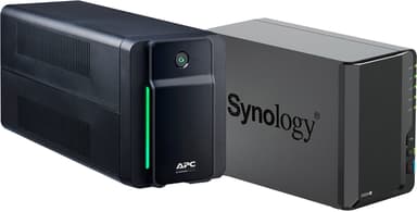 Synology Diskstation DS224+ 2-bay NAS & APC BX750MI-GR UPS Bundle 