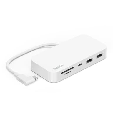 Belkin USB-C 6-in-1 multipoort hub met houder USB 3.2 Gen 1 (3.1 Gen 1) Type-C