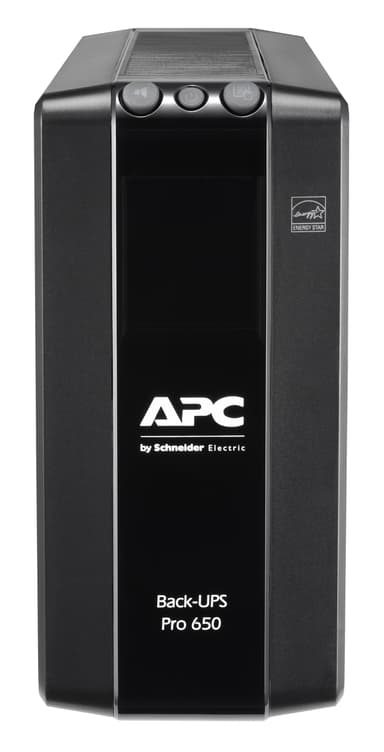 APC BR650MI UPS-virtalähde Linjainteraktiivinen 0,65 kVA 390 W 6 AC-pistorasia(a) 
