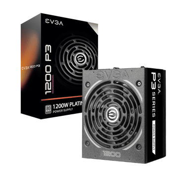 EVGA SuperNOVA 1200 P3 power supply unit 1200 W 24-pin ATX ATX Zwart 1200W ATX 80 PLUS Platinum Voeding