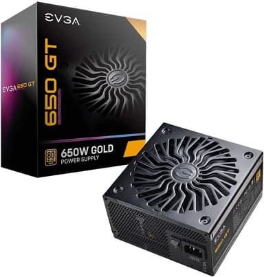 EVGA Supernova 650 GT power supply unit 650 W 24-pin ATX ATX Zwart 650W ATX 80 PLUS Gold Voeding