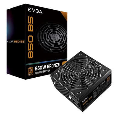 EVGA 850 B5 power supply unit 850 W 24-pin ATX ATX Zwart 850W ATX 80 PLUS Bronze Voeding