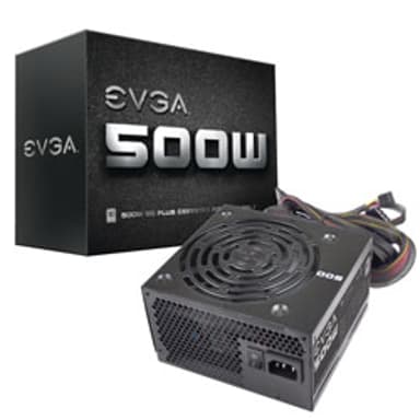 EVGA 100-W1-0500-K2 power supply unit 500 W 24-pin ATX ATX Zwart 500W ATX 80 PLUS Voeding
