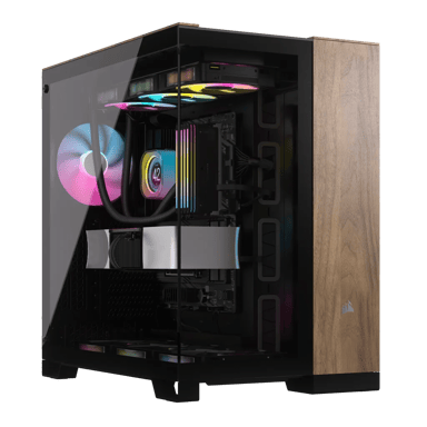 Corsair 6500X Midi Tower Svart Valnöt