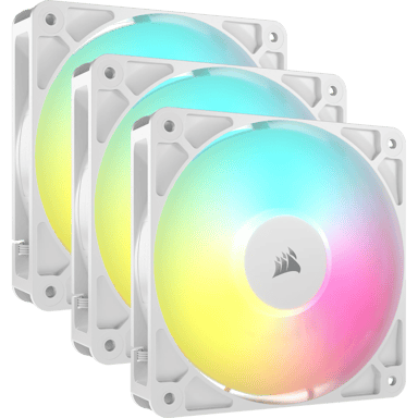 Corsair RS120 ARGB 120MM ARGB 3-P Vifte Hvit