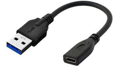 Microconnect Adapter 0.2m USB A USB C Svart