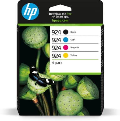 HP Bläck Multipack (B/C/M/Y) 924 - OfficeJet Pro 8132e 