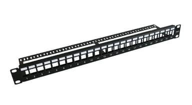 Microconnect Kytkentäpaneeli Musta 1U