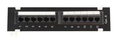 Microconnect Kytkentäpaneeli Musta Cat 6