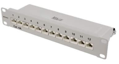 Deltaco Patchpanel Vit Cat6a 1U