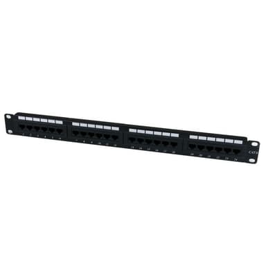 Startech Patchpanel Svart 1U