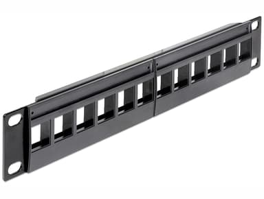 Delock Patch panel Zwart