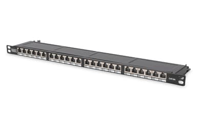 Digitus DN-91624S-SL-SH patch paneel 0.5U Zwart 0.5U