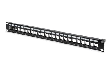 Digitus Patchpanel Svart 1U
