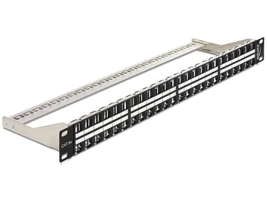 Delock Patchpanel Svart 2U
