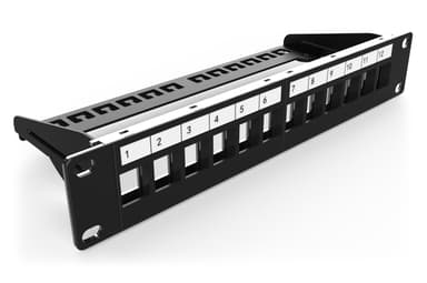 Digitus Patchpanel Svart 1U