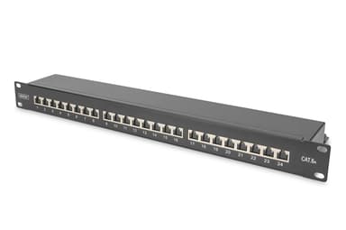 Digitus DN-91624S-EA-B patch paneel 1U Zwart Cat6a 1U