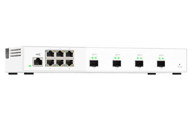 QNAP QSW-M2106-4S verkkokytkin Hallittu L2 2.5G Ethernet (100/1000/2500) Valkoinen 