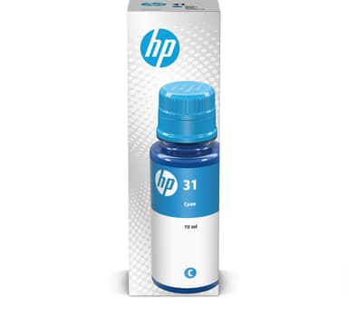 HP Muste syaani 31, 70 ml – Tank 315/415/450/455/457
