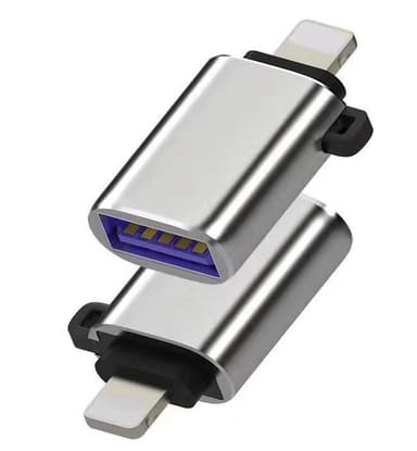 Microconnect MC-LIGHTUSB3 kaapelin sukupuolenvaihtaja Lightning USB A Hopea Lightning USB-A