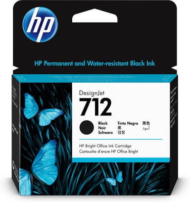 HP Blæk Sort 712 80ml 