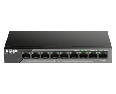 D-Link DSS 100E-9P Fast Ethernet PoE 92W Switch 
