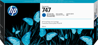 HP Blæk Chromatic Blå 747 300ml - DJ Z9+ 