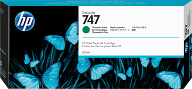 HP Blæk Chroma Grøn 747 300ml - DJ Z9+ 