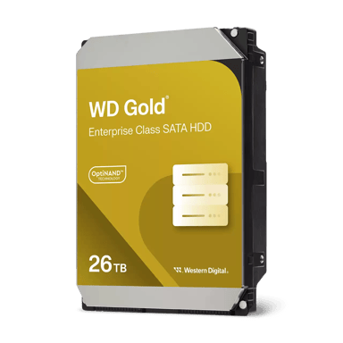 WD Gold Enterprise 26TB 3.5" 7200r/min SATA 6.0 Gbit/s Harddisk