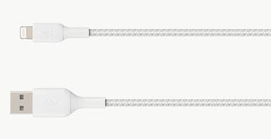 Belkin Lightning To USB-A Cable Braided 1m Wit