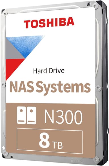 Toshiba N300 8TB 3.5" 7200r/min SATA 6.0 Gbit/s Harddisk