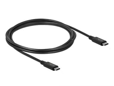 Delock USB4 USB-C kabel 2m USB C USB C Svart