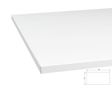 Prokord Desk Table 1400mm*700mm White For Et225e Inc P