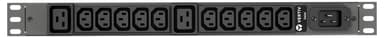 Vertiv Geist rPDU, basic, 1U, input C20 230V 16A, outputs (10)C13 | (2)C19 strømdistribusjonsenhet (PDU) 12 AC-utganger Sort 