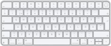 Apple Magic Keyboard Touch ID Apple Silicon USB-C (2024) Trådbunden och trådlös Svenska, Finska