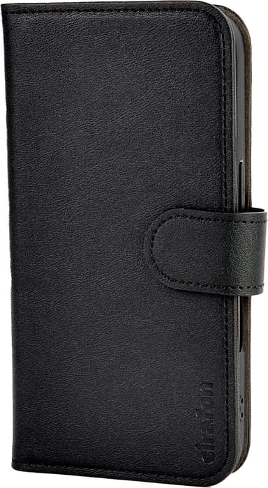 Cirafon Iphone 16 Recycled PU Leather wallet Zwart