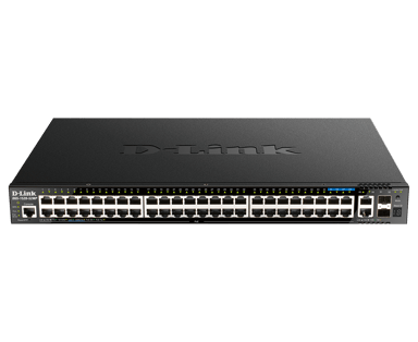 D-Link DGS-1520-52MP netwerk-switch Managed L3 Gigabit Ethernet (10/100/1000) Power over Ethernet (PoE) 1U Zwart 